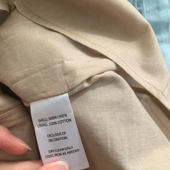 Figue Verna Linen embroidered dress soft blue NWT - Picture 7 of 7